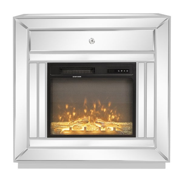 MDF with Mirror Surface TV Cabinet Fireplace Cabinet (without Fireplace)