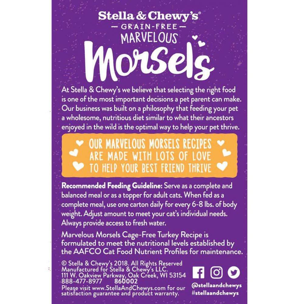 Stella and Chewy's Marvelous Morsels Cage Free Turkey Recipe Wet Cat Foo