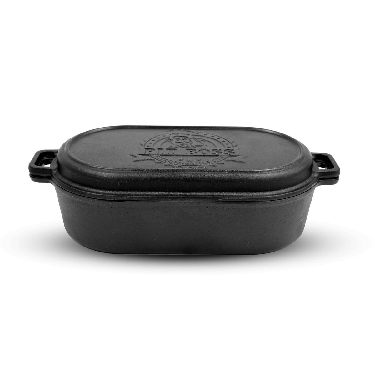 🎉🎉2024 New Year Hot Sale🚨⛓️Pit Boss 6-Quart Pre-Seasoned Cast Iron Roaster w/ Griddle Lid