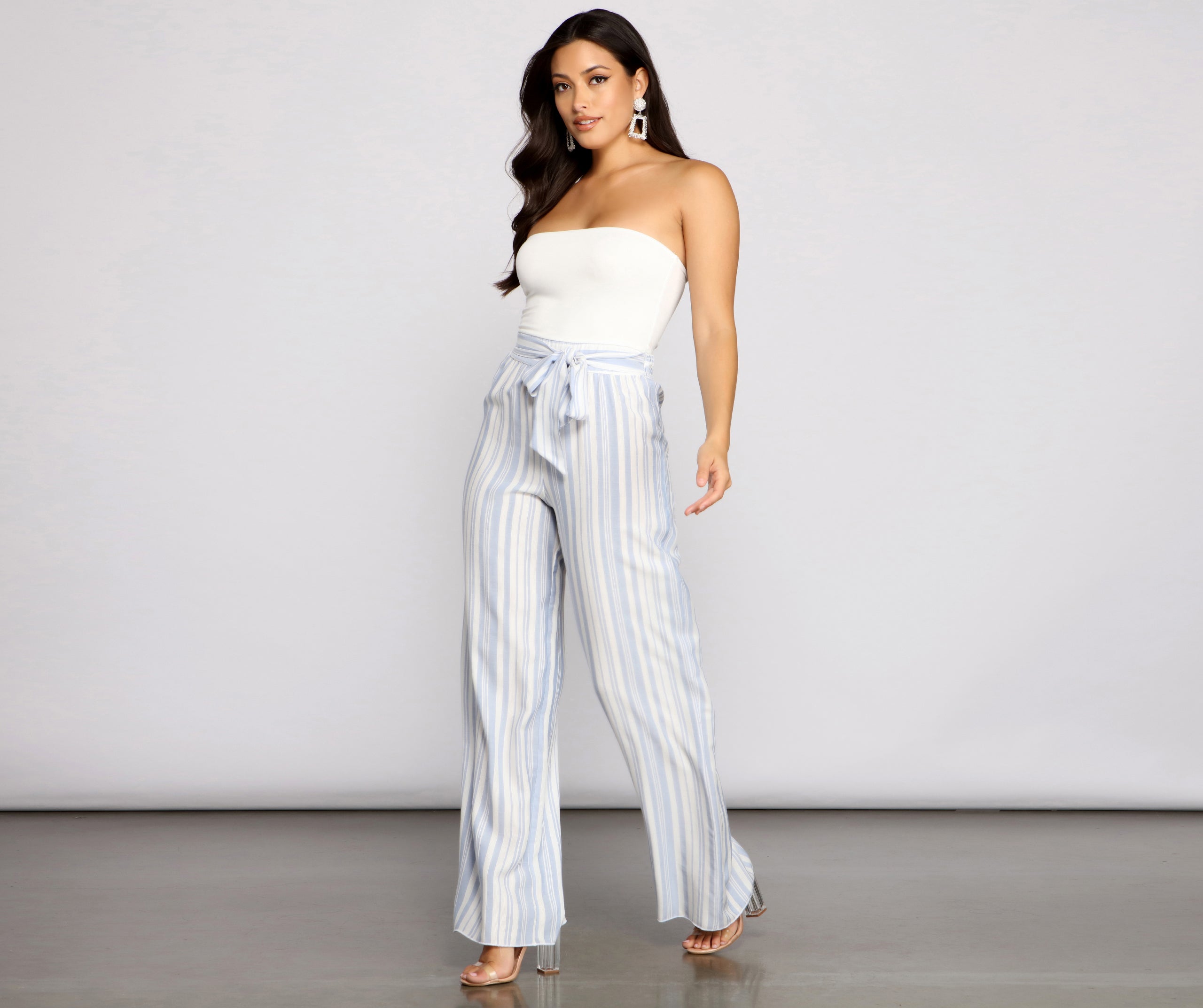 Make It Chic Strapless Jumpsuit