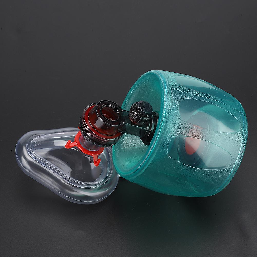 Pvc Simple Style Manual Resuscitator Emergency Artificial Respiration Resuscitation Toolfor Adult Green