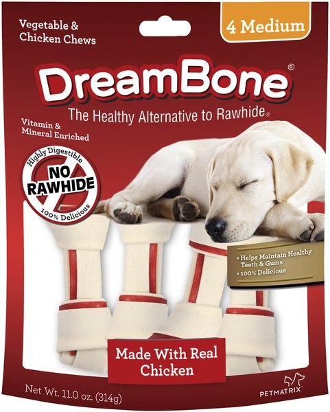 DreamBone Medium Chicken Chew Bones Dog Treats