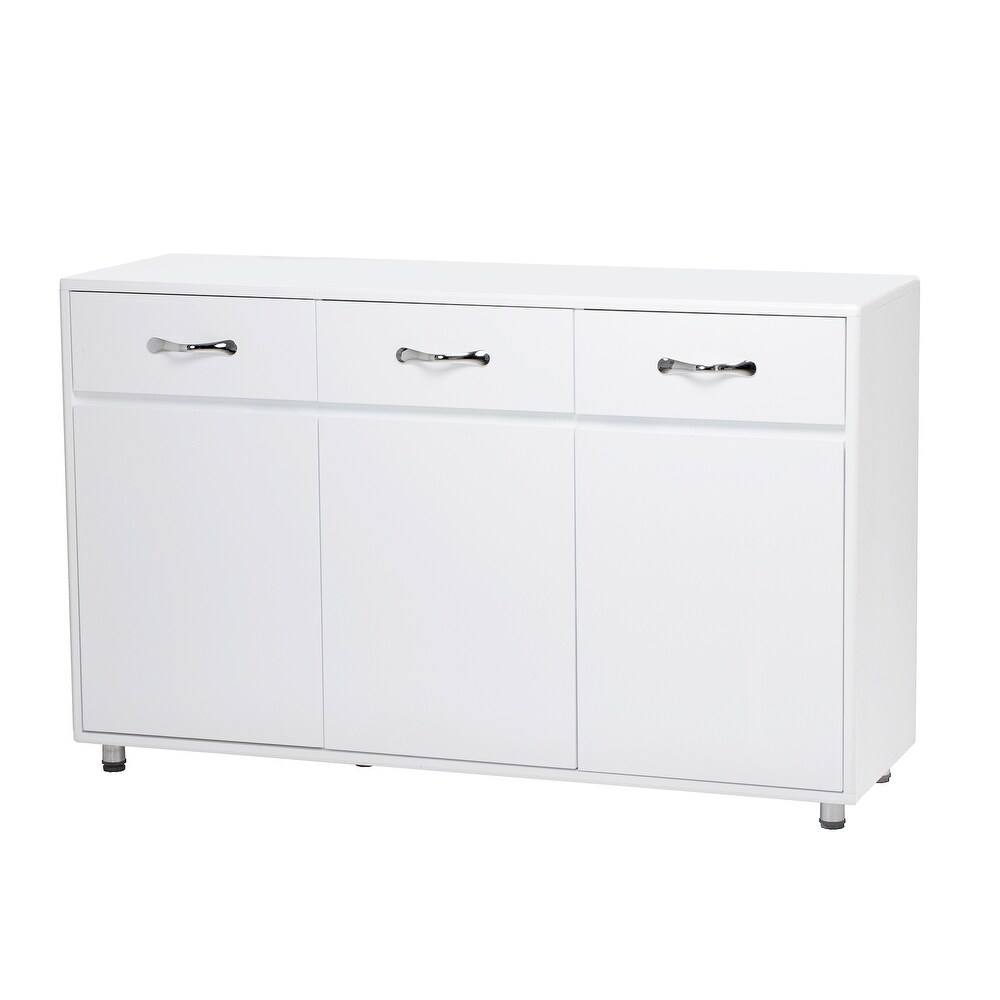 Three Doors Side Table white   Assembled Length (in.) 52.36