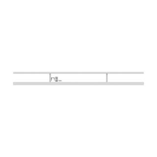 Barrette Outdoor Living VersaRail 6 ft. White Aluminum Triple Rail Topper 73050440