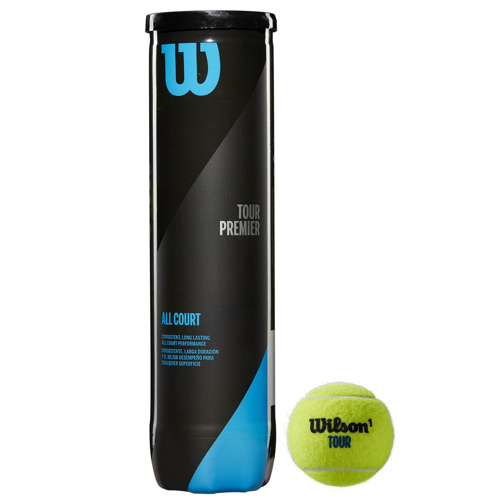 Wilson Tour Premier All Court Tennis Balls - Tube of 4