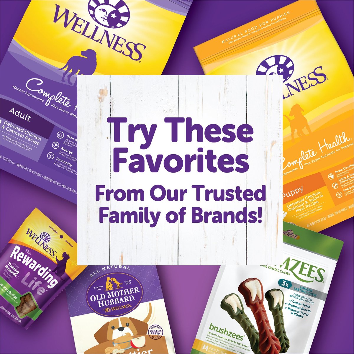 Wellness WellBars Grain-Free Crunchy Peanuts and Honey Baked Dog Treats