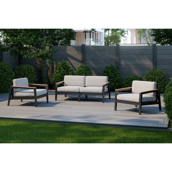 NewAge Products Outdoor Furniture Rhodes 4 Seater Patio Chat Set