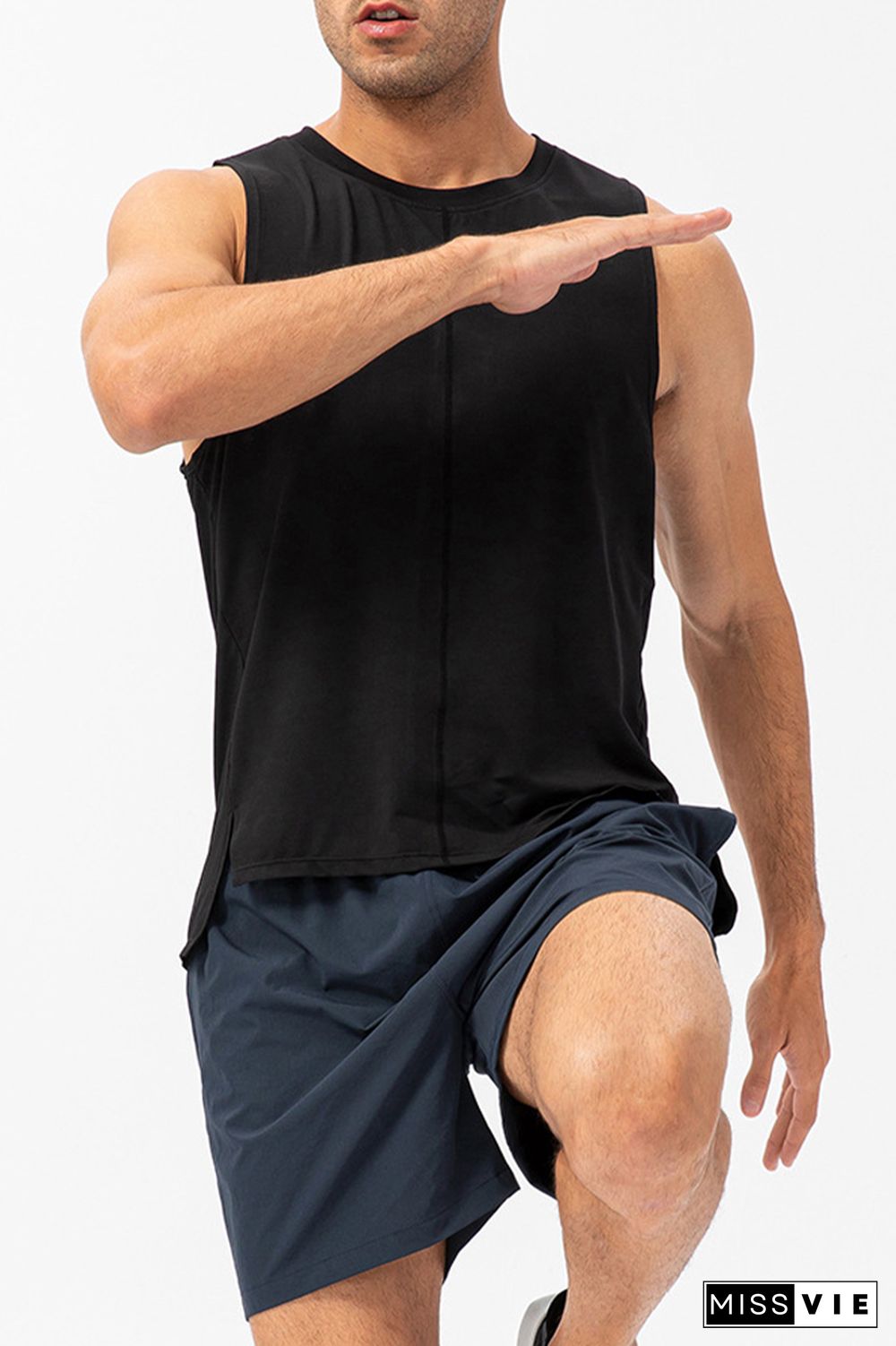 Plain Breathable Men's Quick Dry Gym Tank Top