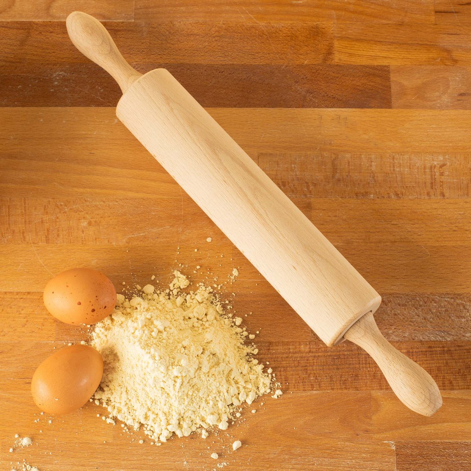 Tuuli Kitchen Professional Classic Wooden Rolling Pin with revolving Centre