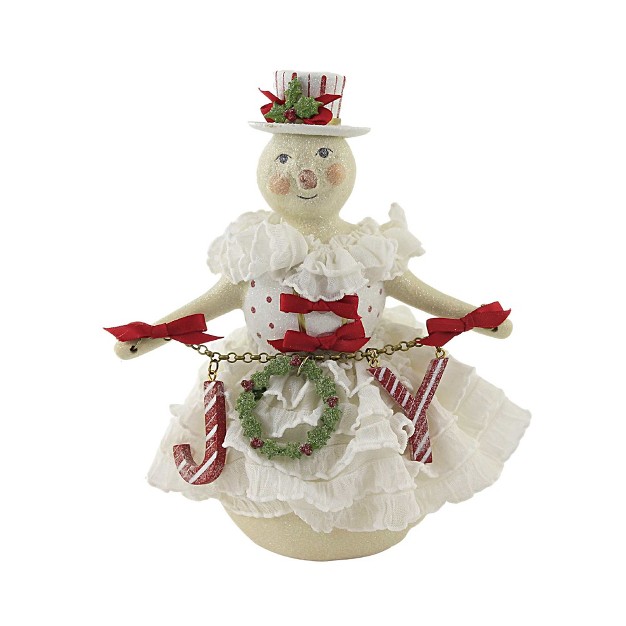 Heather Myers Haylee 1 Figure 7 5 Inches Snowwomen Joy Christmas 55482 Polyresin White