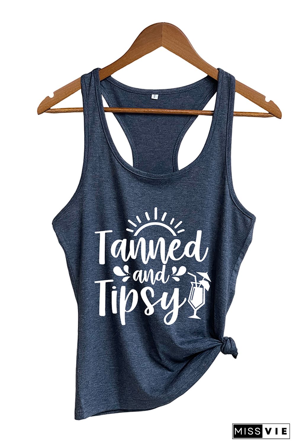 Tanned And Tipsy Sleeveless Tank Top Wholesale