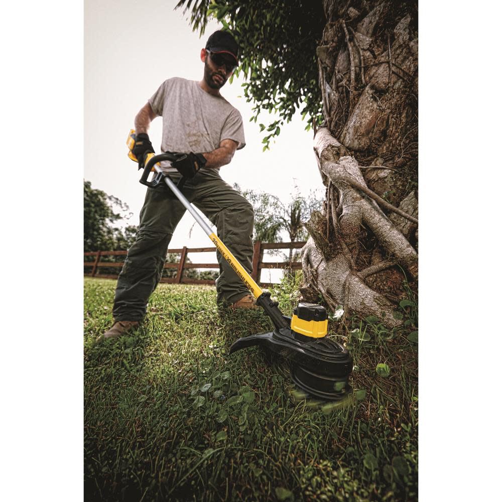 DEWALT 20V Max Brushless String Trimmer and Trimmer Line (0.080 In. x 225 Ft.) Plus 20V Max 5Ah Lithium Ion Battery DCST920P1DWO1DT802 from DEWALT