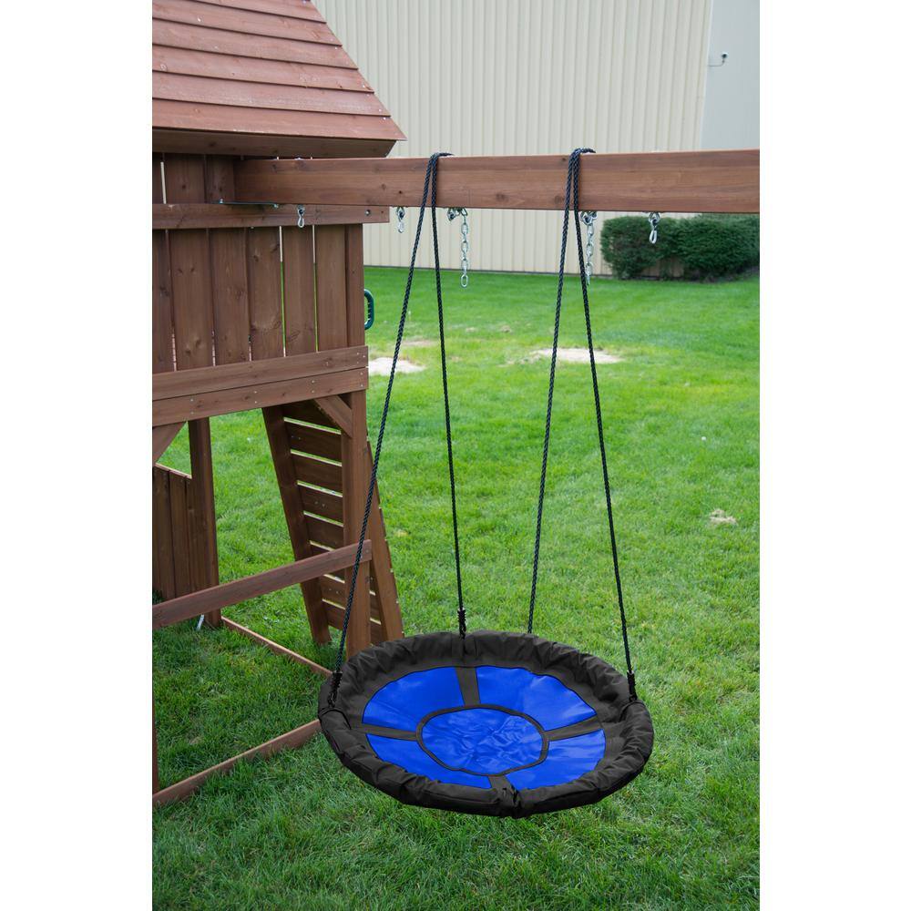 Swing-N-Slide Playsets Blue Nest Swing with Nylon Rope WS 4861