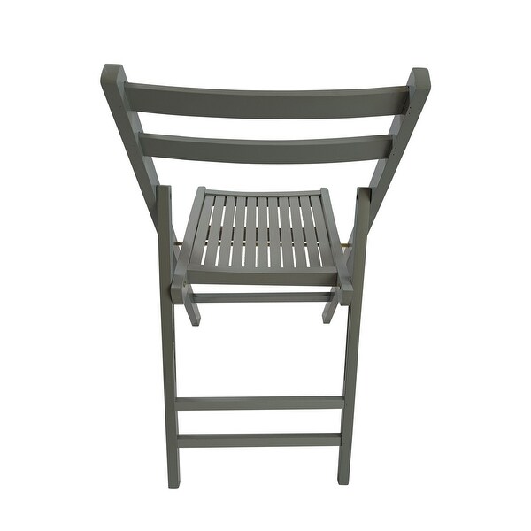 Furniture Slatted Wood Folding Special Event Chair ，Set of 4