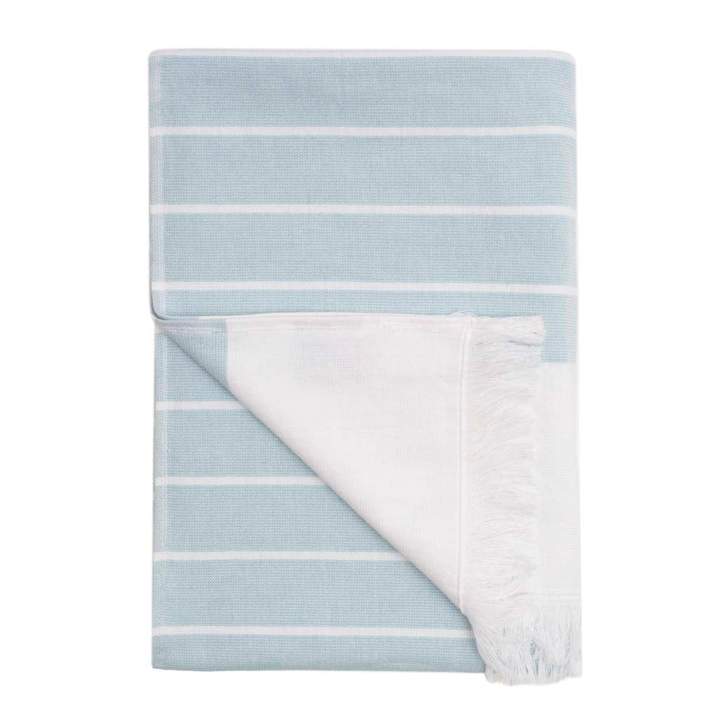 Blue Stripe Fouta Bath Towel