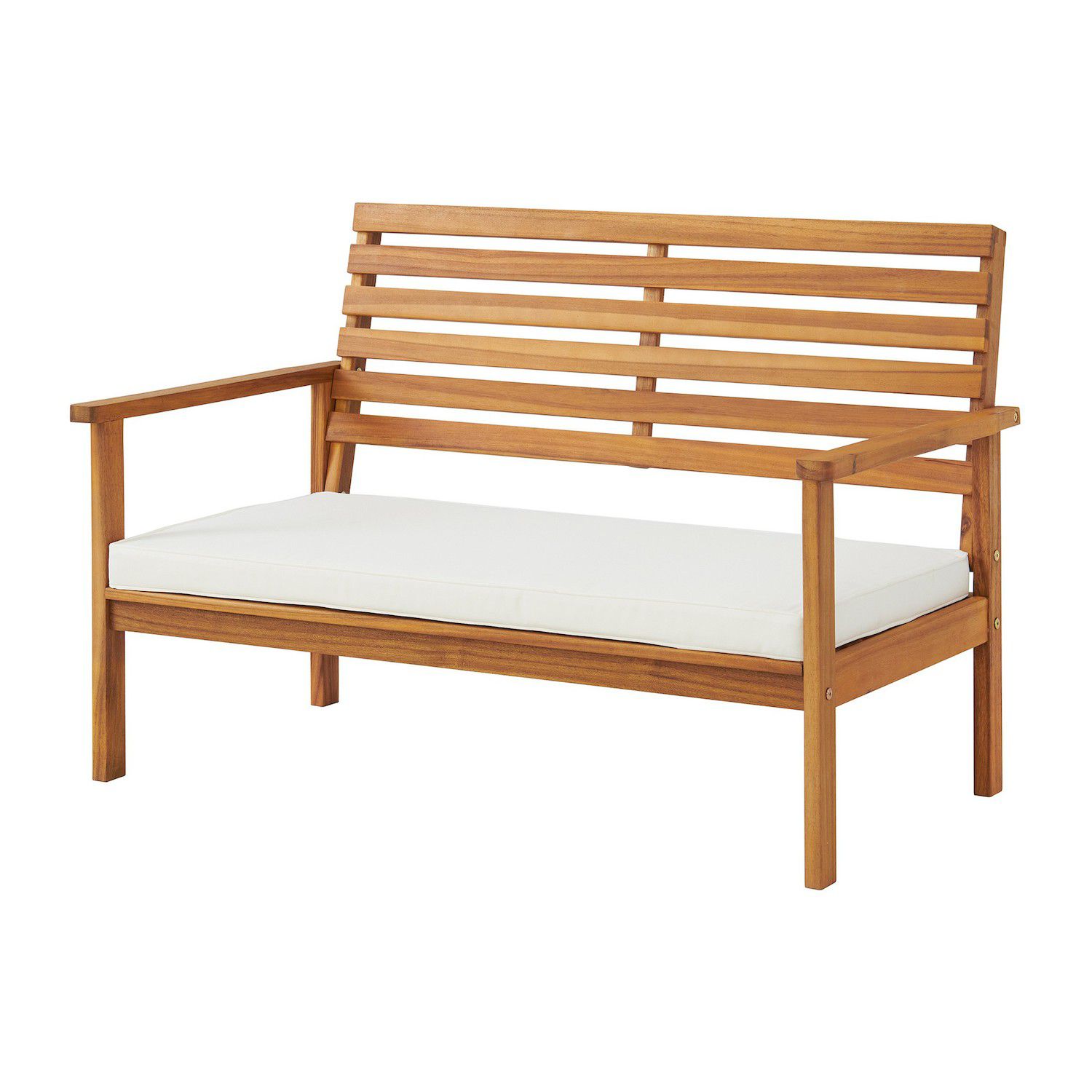 Alaterre Furniture Orwell Outdoor Conversation Bench， Chair， and Coffee Table 4-piece Set