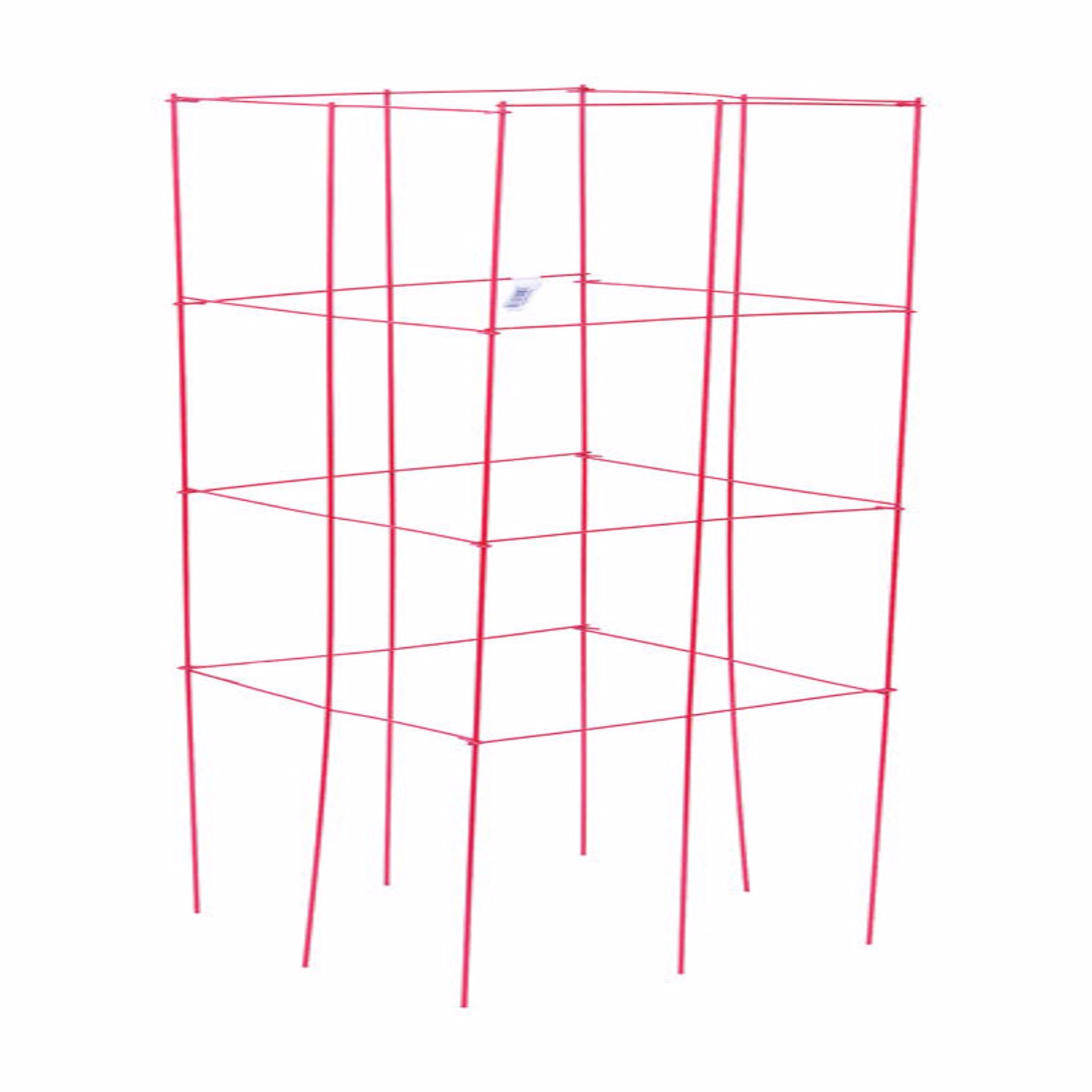 Panacea 47 in. H X 1 ft. W X 12 in. D Red Steel Tomato Cage