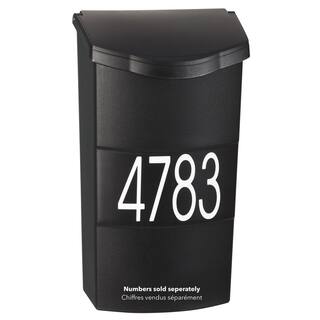 Economic Black Wall Mount Locking Vertical Mailbox P77001