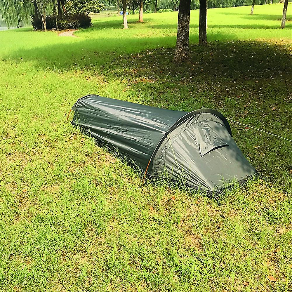 Camping Ultralight Tent， Travel Backpack Single Tent， Army Green Tent  Waterproof Sleeping Bag