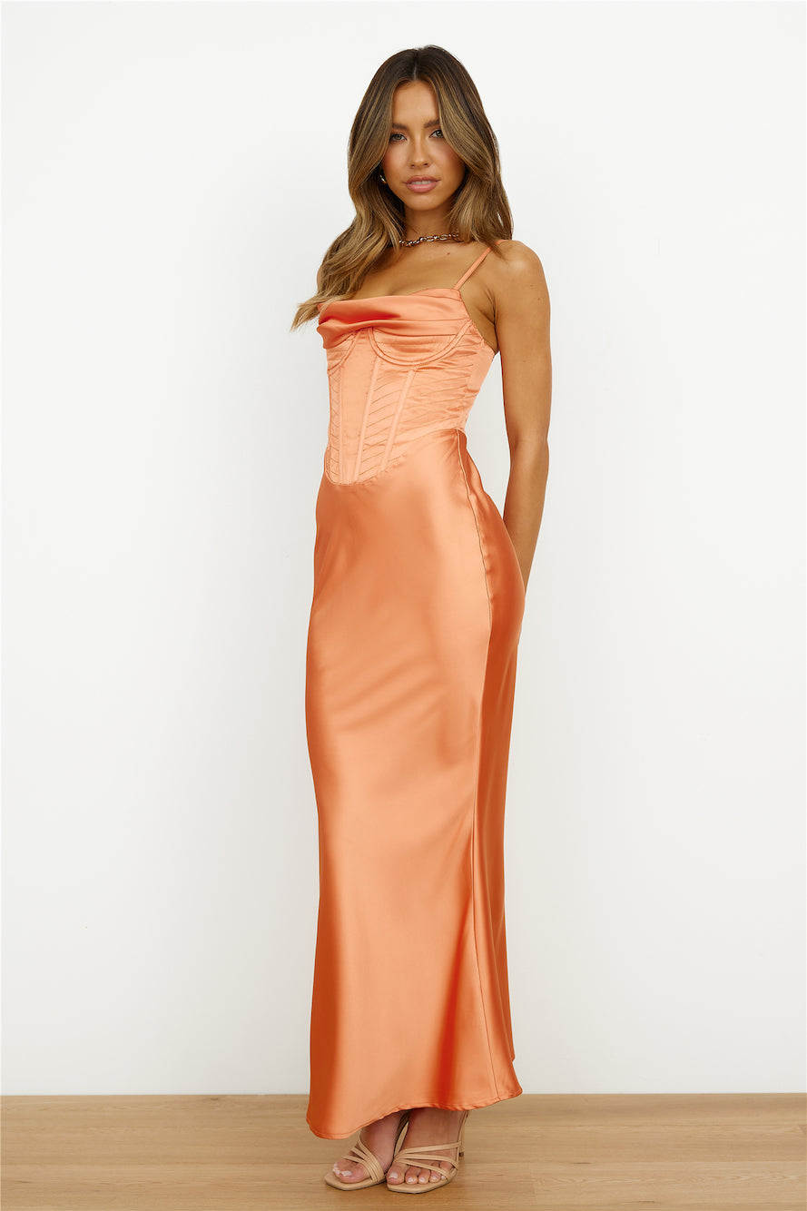 Show Off Girl Maxi Dress Orange