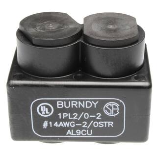 RACO BURNDY Black Dual-Rated Unitap Mechanical Connector 1-Pack 1PL20-2BAG1R