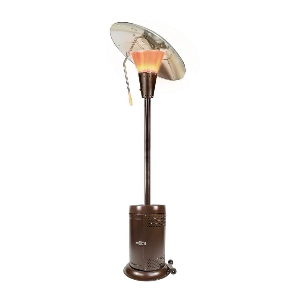 Hampton Bay 38，200 BTU Bronze Heat-Focusing Propane Gas Patio Heater HD10