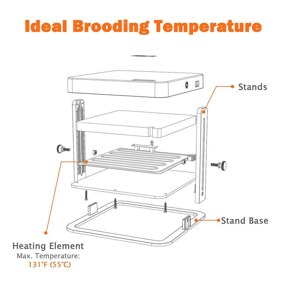 Yescom Heat Plate for Chicks Brooder Heater 10x10