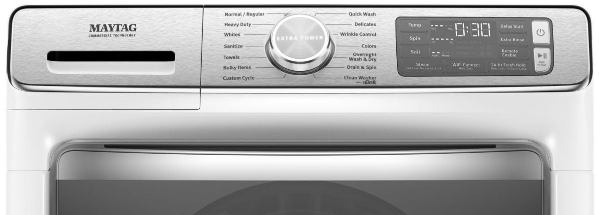 Maytag MHW8630HW 58 Cube Feet Smart Front Load Washer With Extra Powe