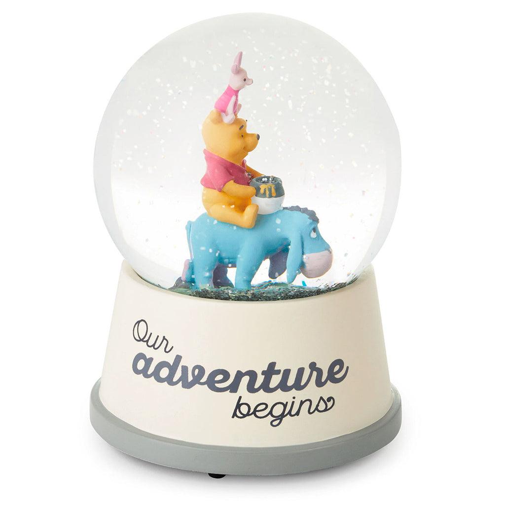 Hallmark  Disney Baby Winnie the Pooh Our Adventure Begins Musical Snow Globe