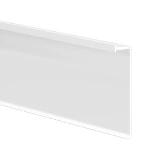 EMAC Novorodapie Eclipse Matt White 916 in. x 4 in. x 98-12 in. Aluminum Tile Edging Trim NRECAL15100BLR