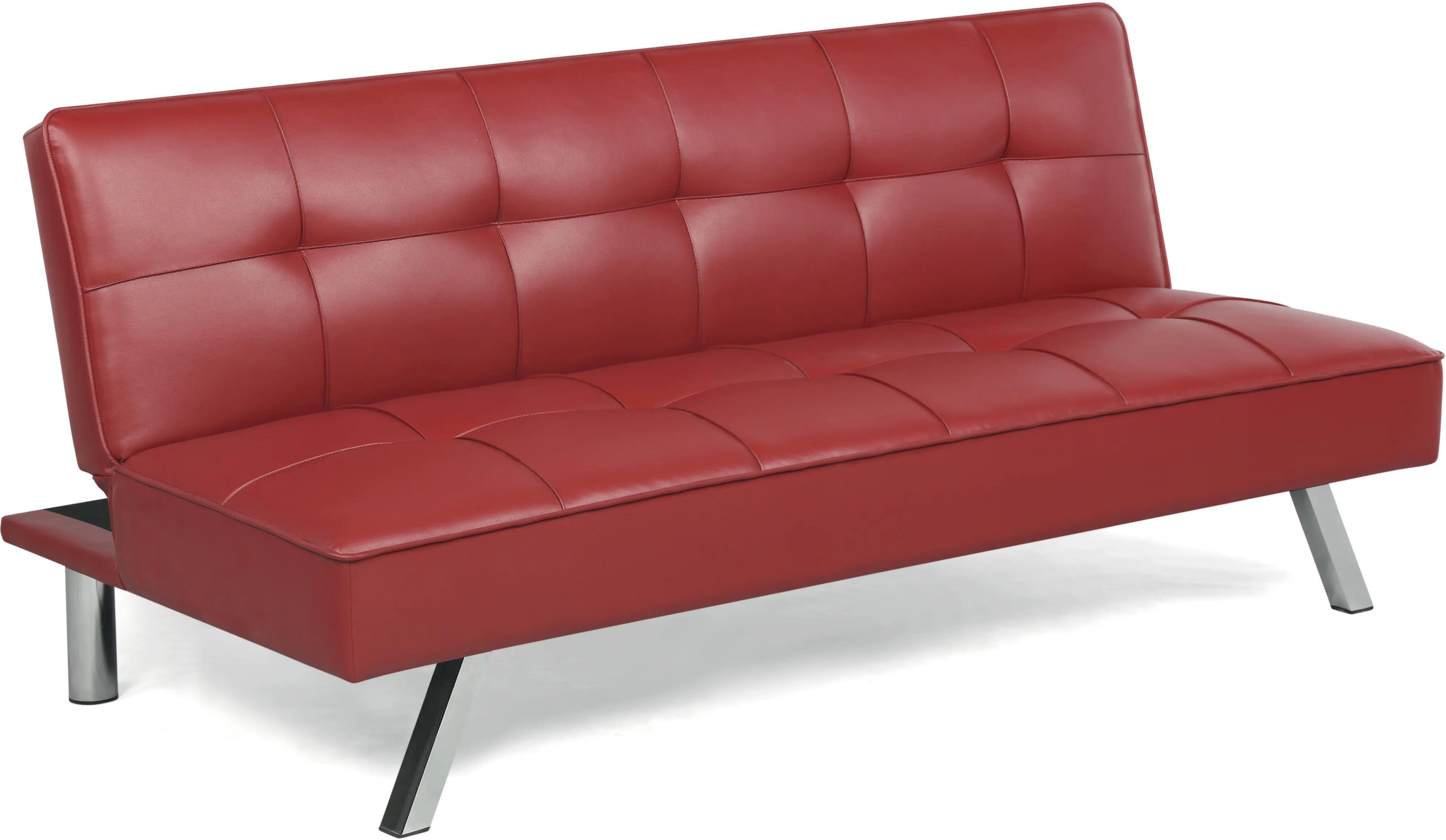 Mia Red Multi-Functional Sofa Lounger Sleeper by Serta Dream Convertibles