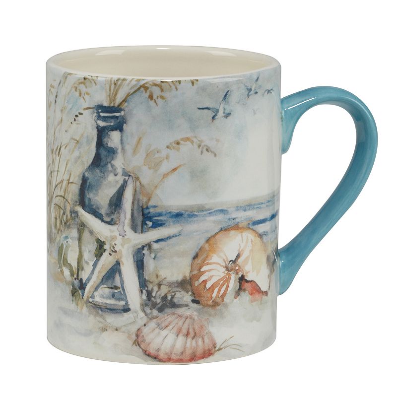 Certified International Coastal Landscape 4-pc. Mug Set