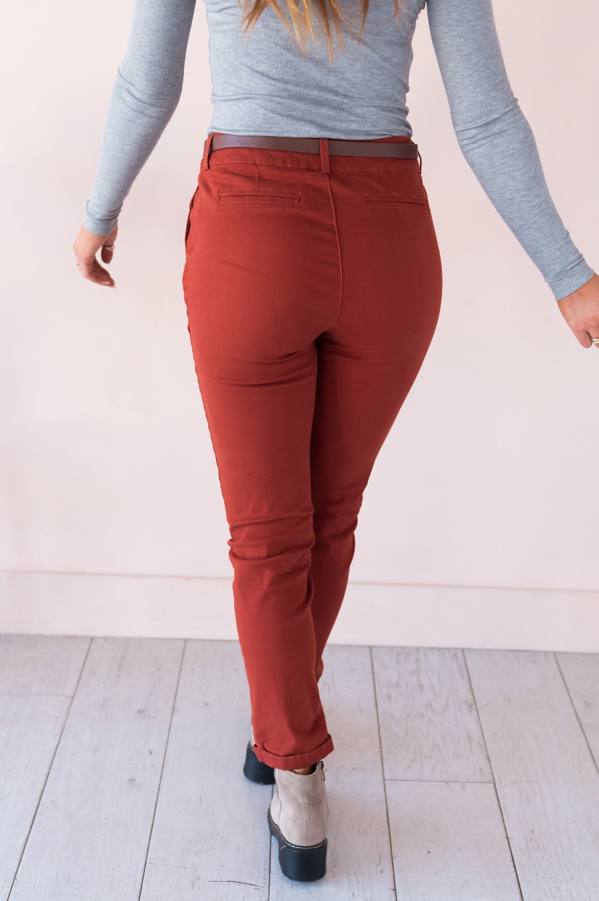 Optimistic Thoughts Modest Twill Pants