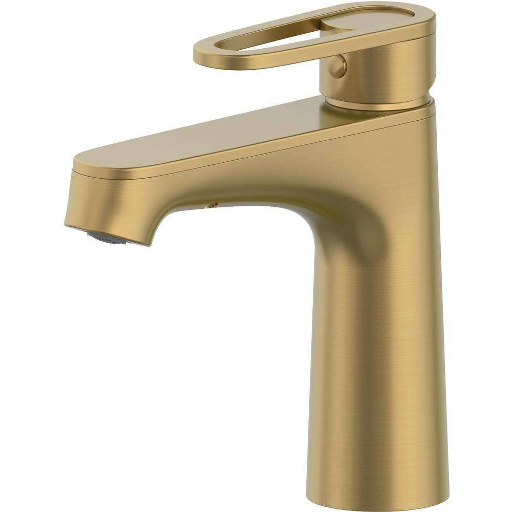 Glacier Bay Kendrick Single Hole Single-Handle Bathroom Faucet in Matte Gold HD67095W-634405