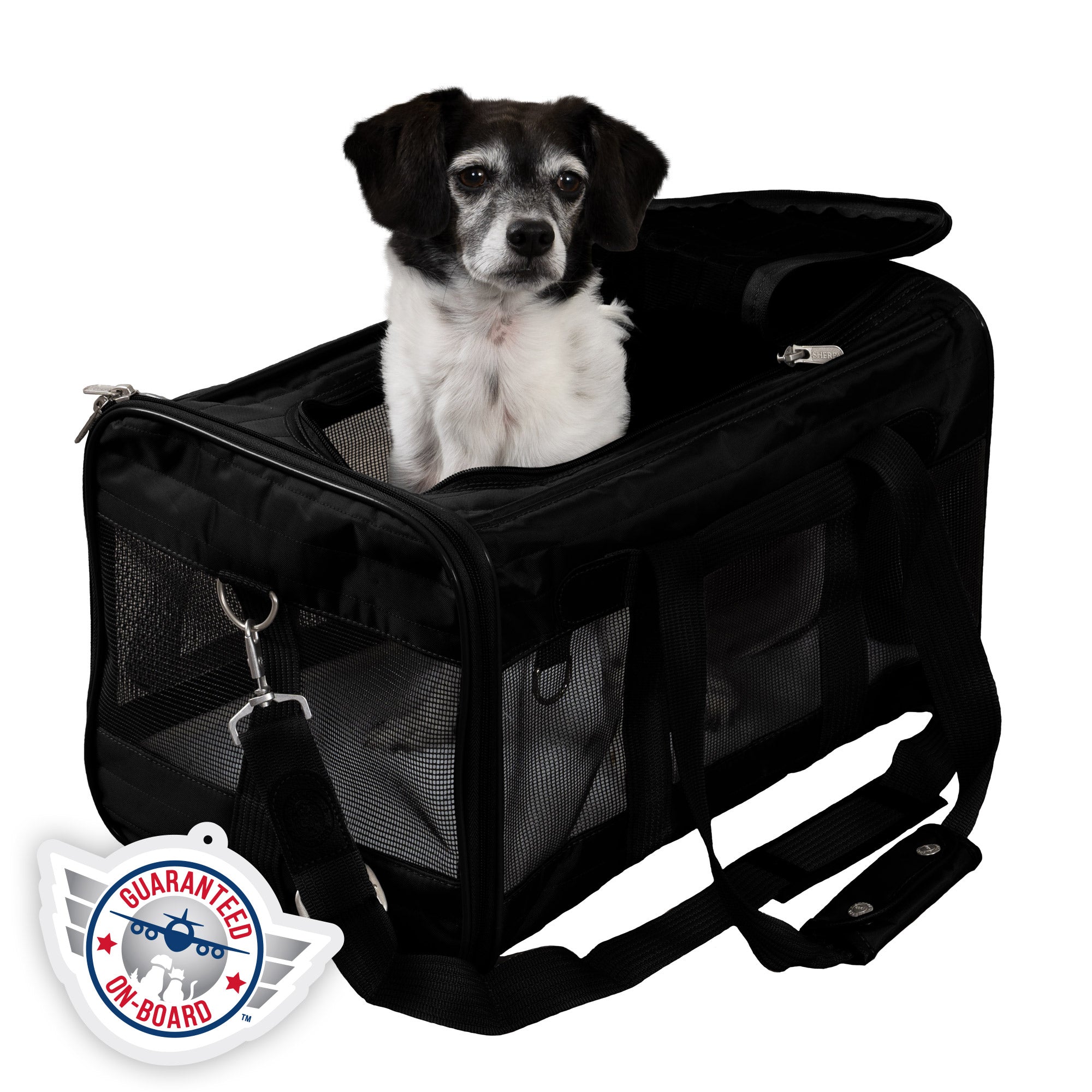 Sherpa Original Deluxe Pet Carrier， Large， Black