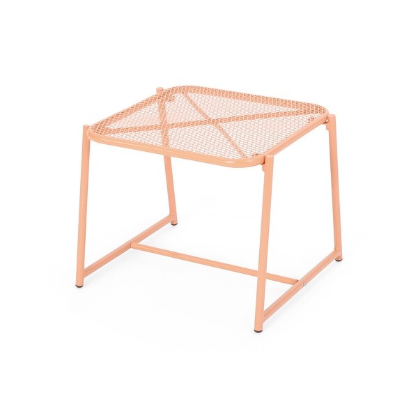 Bucknell Outdoor Iron Metal Mesh Side Table by Christopher Knight Home