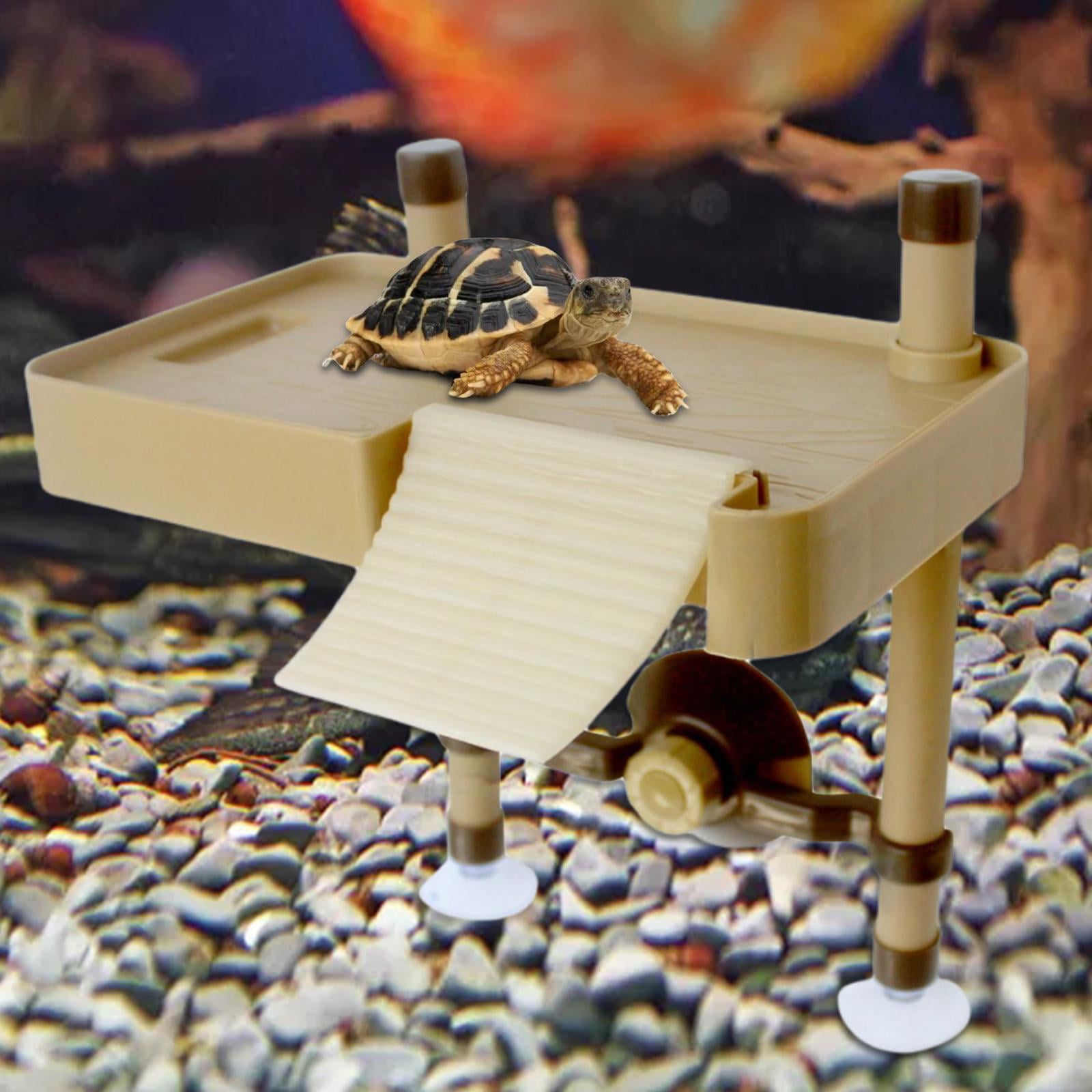 Large Turtle Basking Platform Aquarium Ladder Tortoise Habitat Accessories