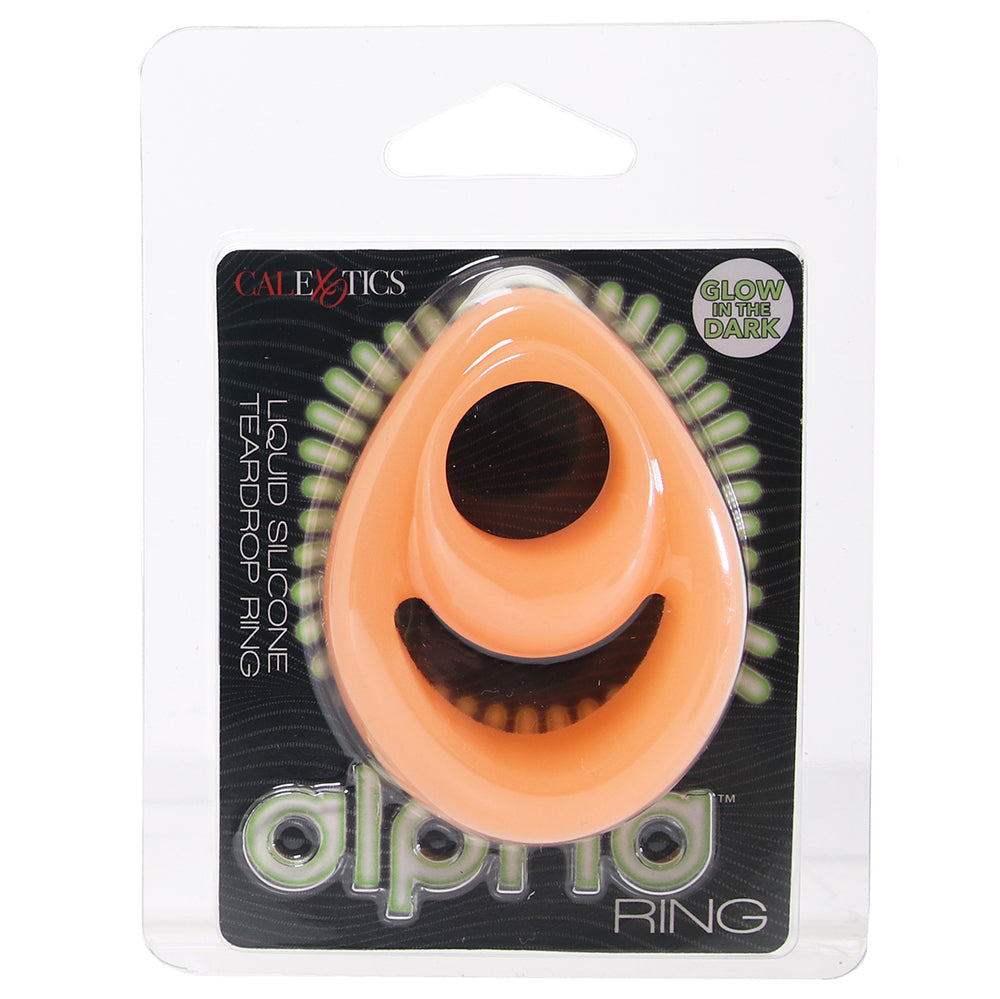 Alpha Glow-In-The-Dark Teardrop C-Ring