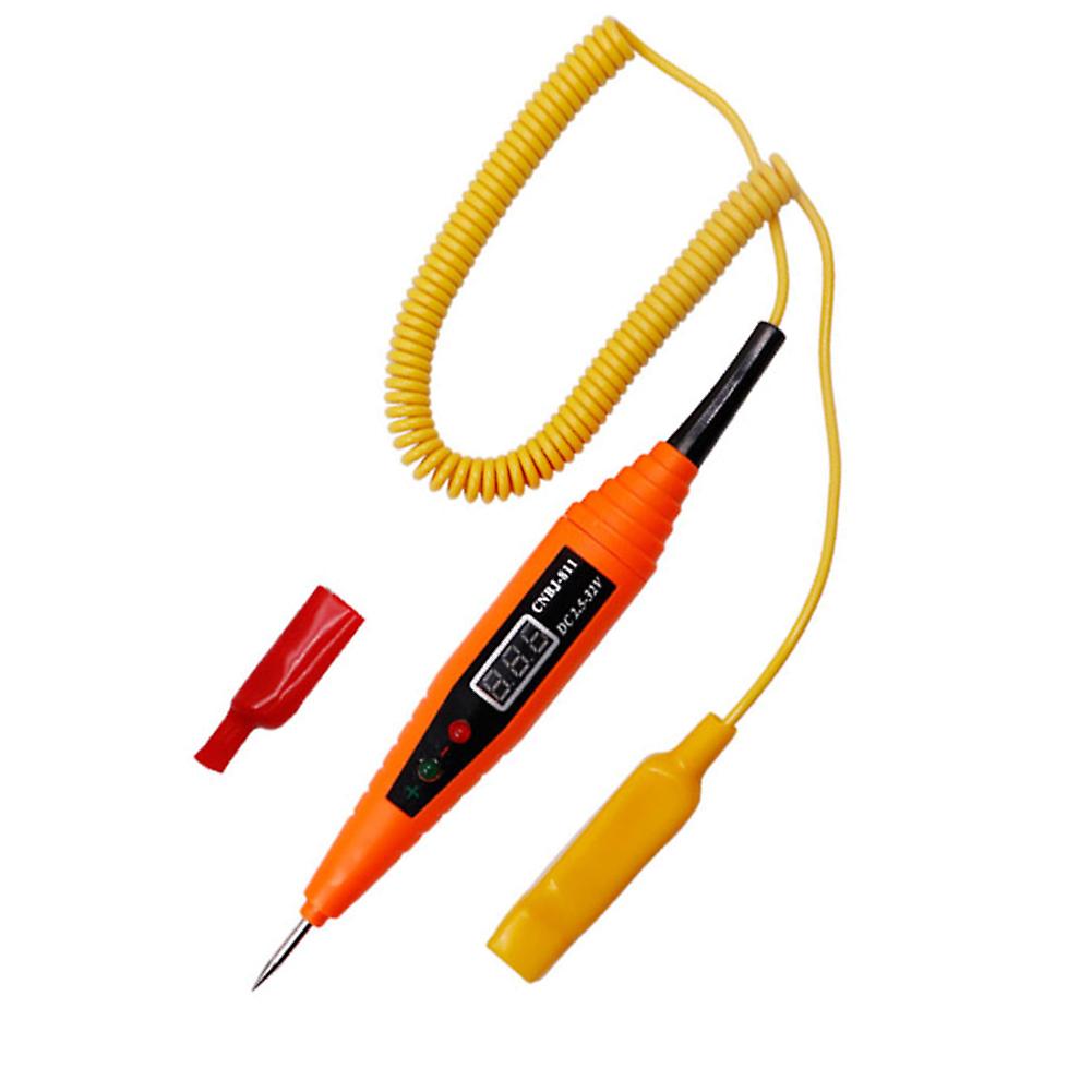 2.5-32v Car Multifunction Circuit Tester Digital Lcd Screen Circuit Tester Pen Electrical Diagnostic Tool Power Probe Voltage Test