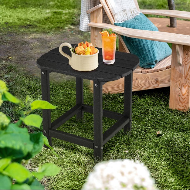 Patio Adirondack Side Table Coffee Table Weather Resistant Hdpe Garden Yard