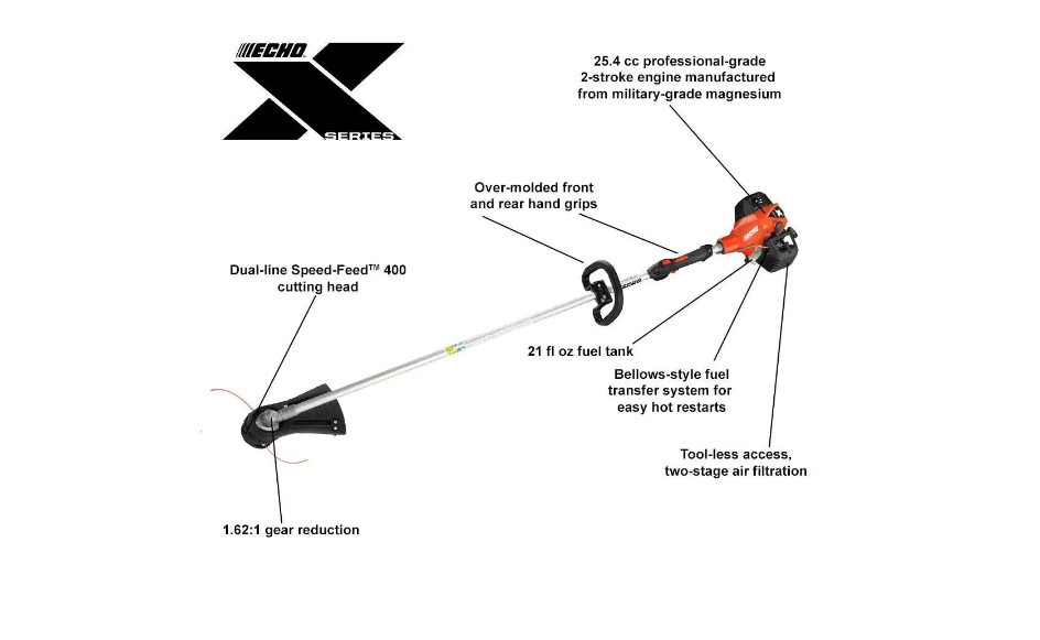 ECHO SRM-2620AA 25.4 cc Gas 2-Stroke Cycle Straight Shaft Trimmer