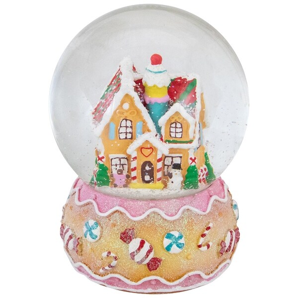 6.5 Gingerbread House Musical Christmas Snow Globe