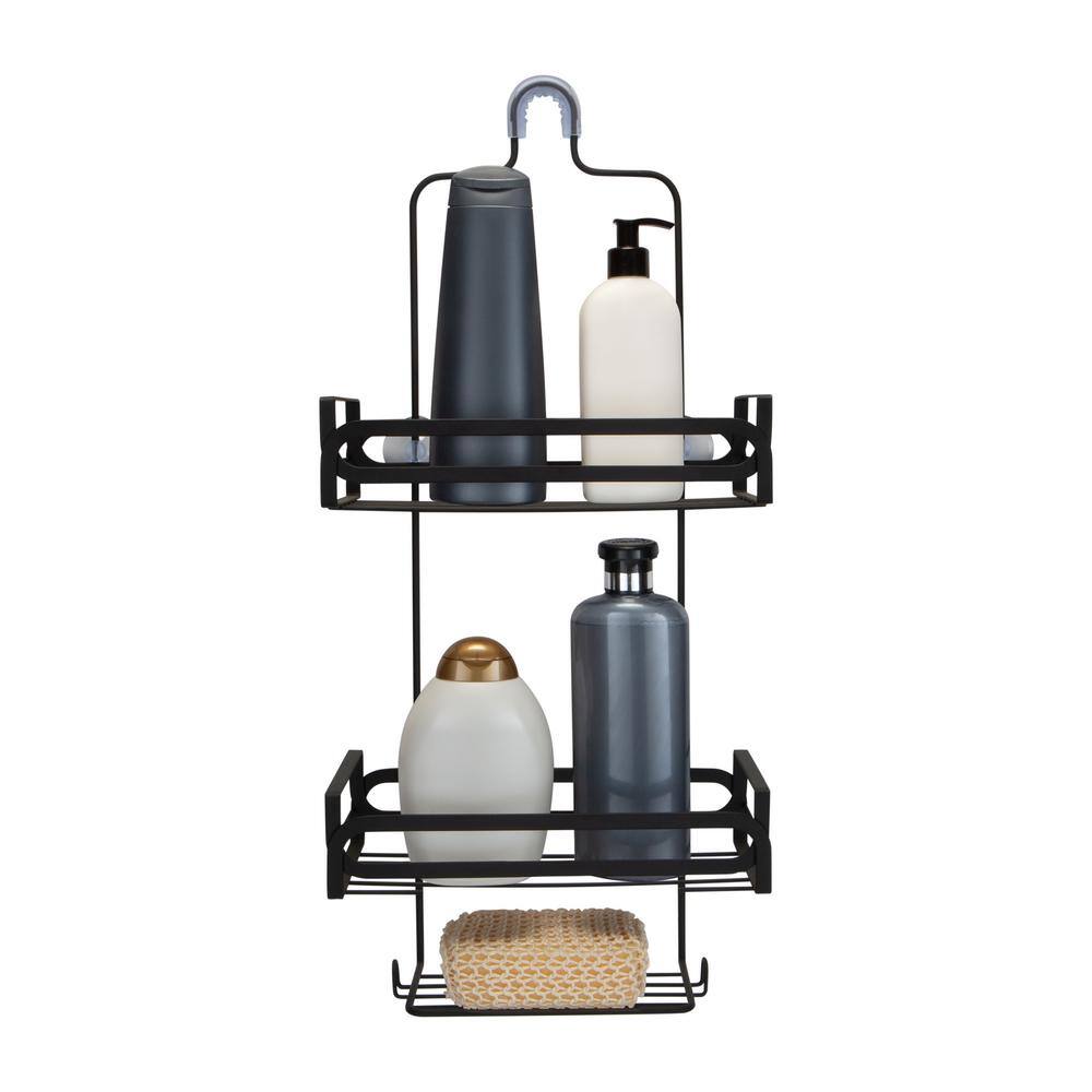 Elle Decor Noir Shower Caddy in Black EL-44041-BLACK