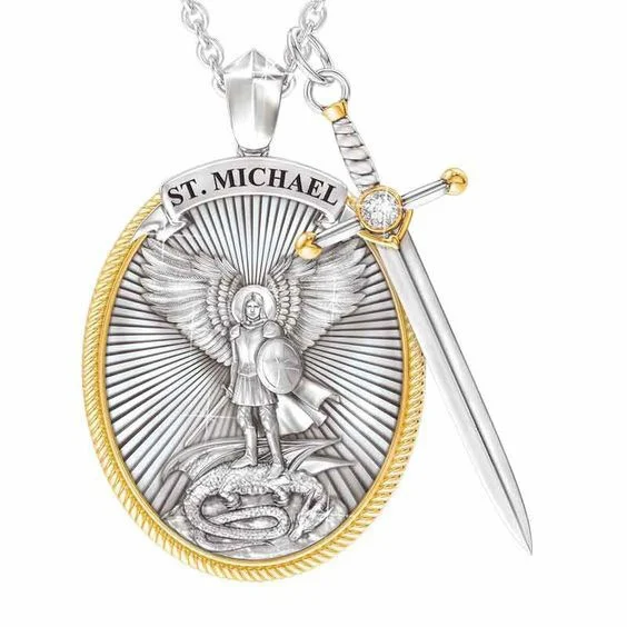 🔥 BIG SALE - 49% OFF🔥🔥🎁St. Michael Archangel Pendant (Necklace)