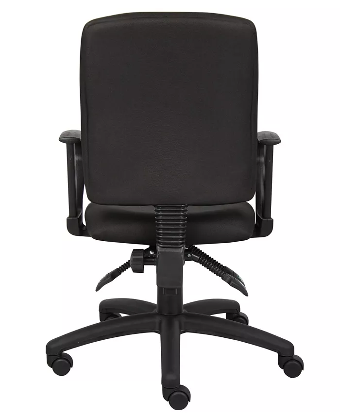 Boss Office Products Multi-Function Fabric Task Chair W Loop Arms