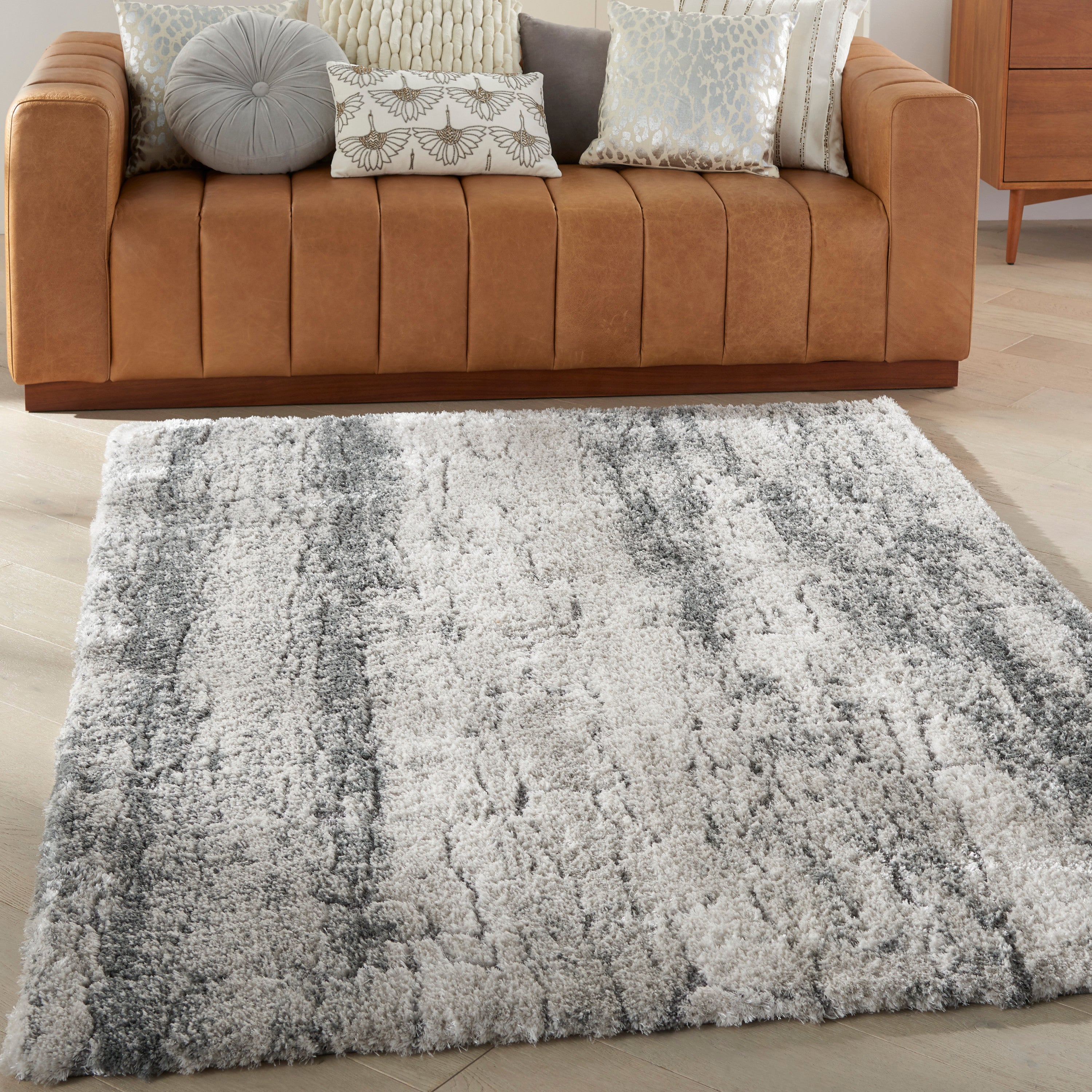 Dreamy Shag Ivory/Charcoal Rug