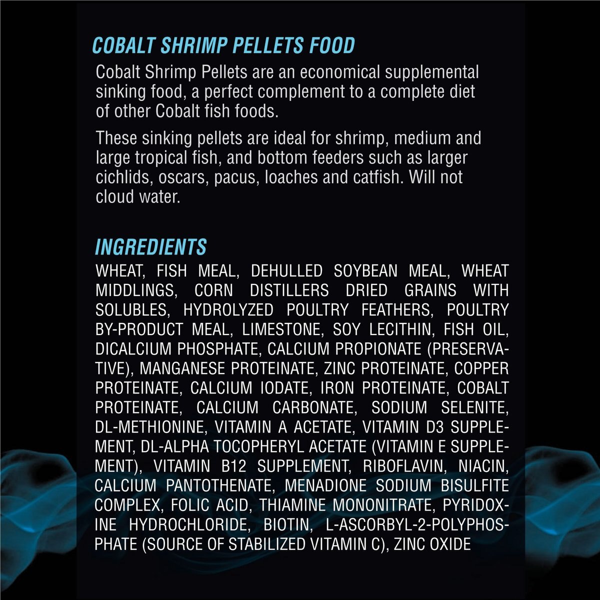 Cobalt Aquatics Shrimp Pellets Fish Food