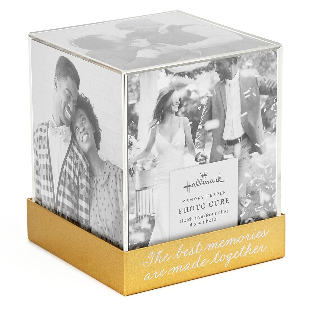 Hallmark  Photo Cube Acrylic Picture Frame, Holds 5 Photos