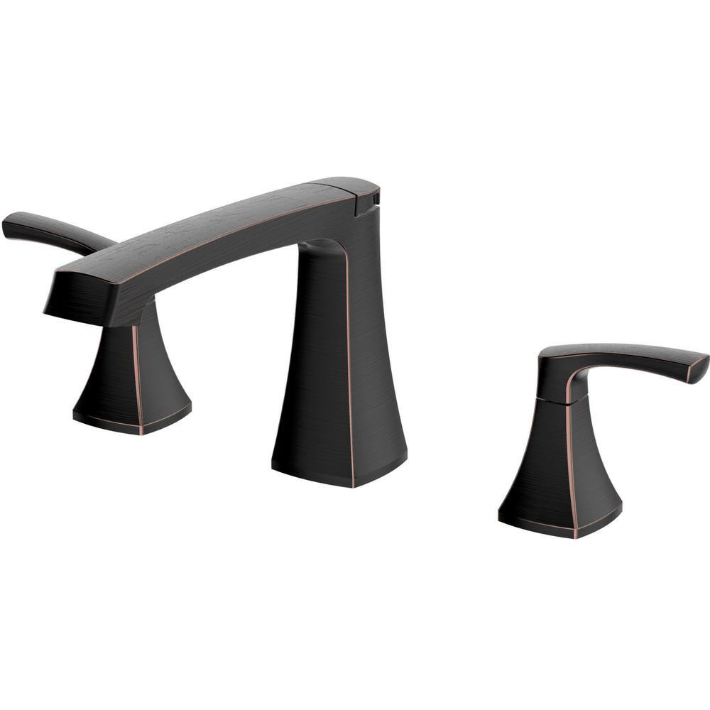 CMI Cardania 2-Handle Deck Mount Roman Tub Faucet in Oil Rubbed Bronze 192-6409