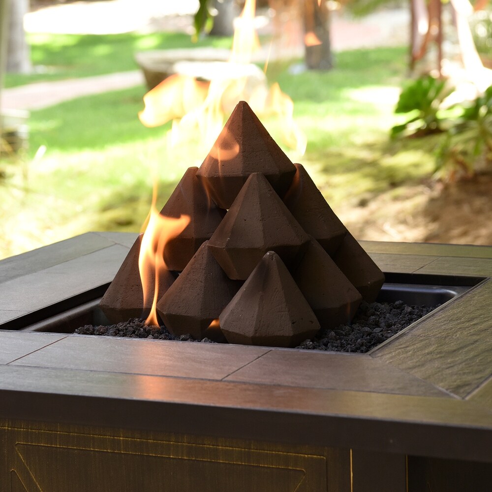 Ceramic Fire Diamonds  Fire Pit Accessory  Modern Decor for Indoor   Outdoor Fire Pits or Fireplaces